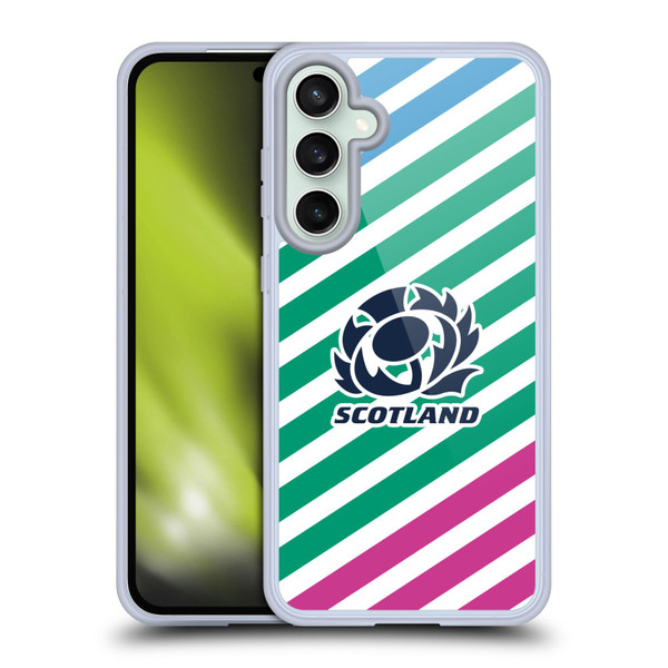 Scotland Rugby Graphics Lines Soft Gel Case for Samsung Galaxy S23 FE 5G