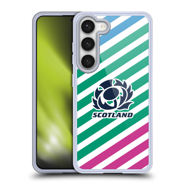 Scotland Rugby Graphics Lines Soft Gel Case for Samsung Galaxy S23 5G