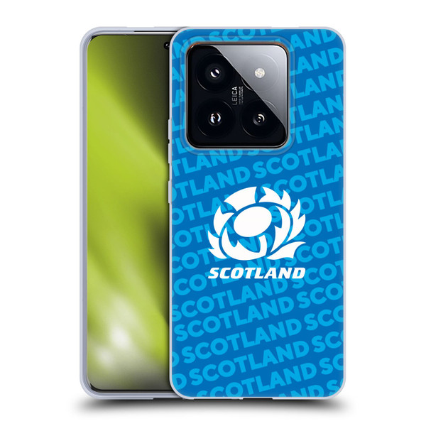 Scotland Rugby Graphics Logo Blue Soft Gel Case for Xiaomi 14 Pro