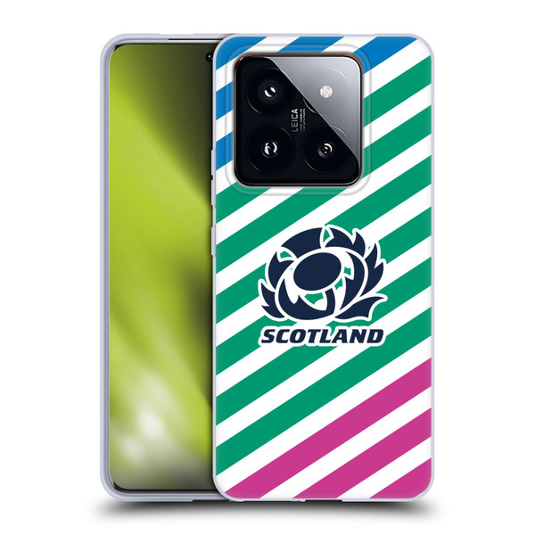 Scotland Rugby Graphics Lines Soft Gel Case for Xiaomi 14 Pro
