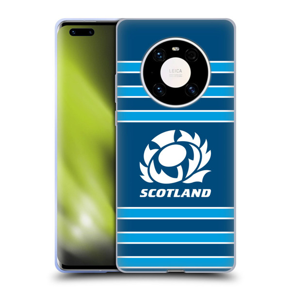 Scotland Rugby Logo 2 Stripes Soft Gel Case for Huawei Mate 40 Pro 5G