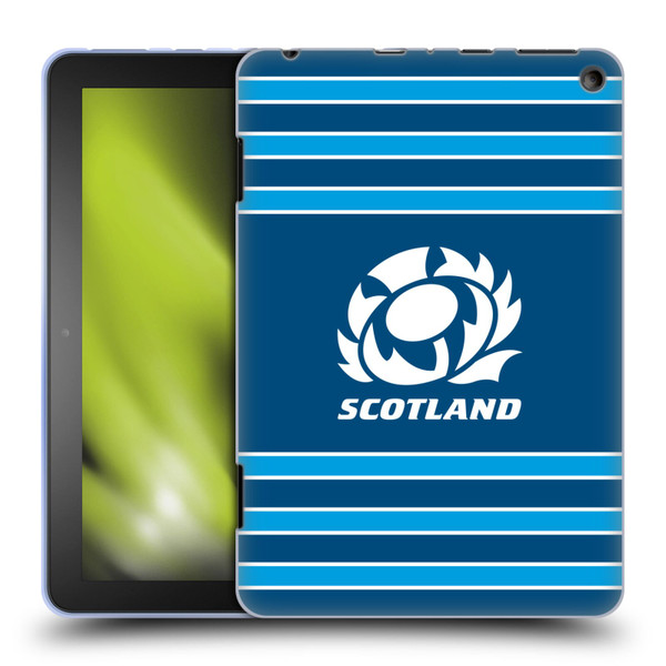 Scotland Rugby Logo 2 Stripes Soft Gel Case for Amazon Fire HD 8/Fire HD 8 Plus 2020