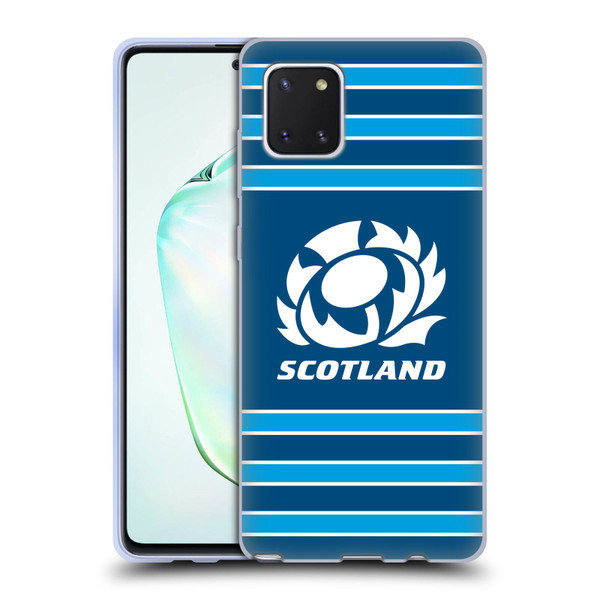 Scotland Rugby Logo 2 Stripes Soft Gel Case for Samsung Galaxy Note10 Lite