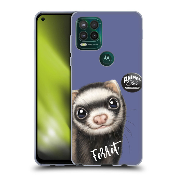 Animal Club International Faces Ferret Soft Gel Case for Motorola Moto G Stylus 5G 2021