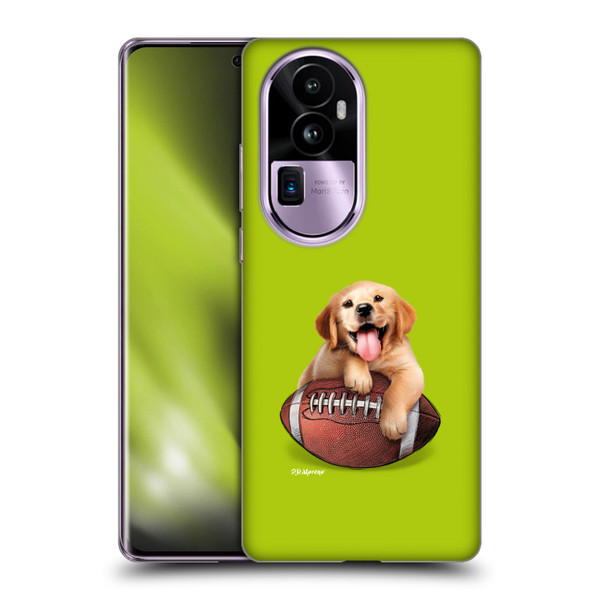P.D. Moreno Sport Puppies Golden Retriever Football Soft Gel Case for OPPO Reno10 Pro+