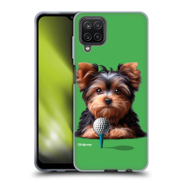 P.D. Moreno Sport Puppies Yorkshire Terrier Golf Soft Gel Case for Samsung Galaxy A12 (2020)