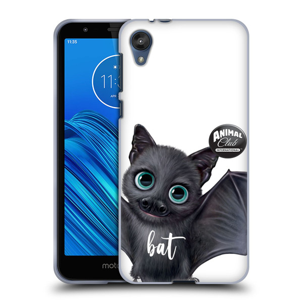 Animal Club International Faces Bat Soft Gel Case for Motorola Moto E6