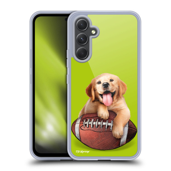 P.D. Moreno Sport Puppies Golden Retriever Football Soft Gel Case for Samsung Galaxy A54 5G