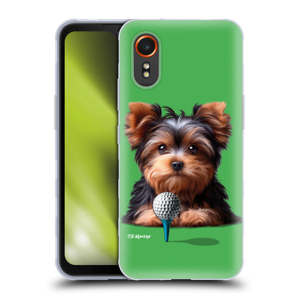 P.D. Moreno Sport Puppies Yorkshire Terrier Golf Soft Gel Case for Samsung Galaxy Xcover7 5G
