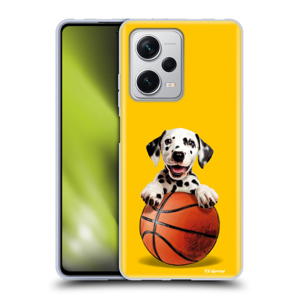 P.D. Moreno Sport Puppies Dalmatian Basket Soft Gel Case for Xiaomi Redmi Note 12 Pro+ 5G