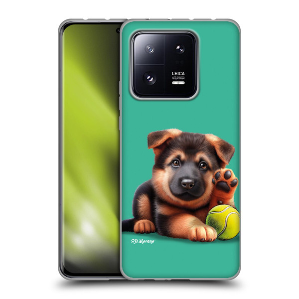 P.D. Moreno Sport Puppies German Shepherd Tennis Soft Gel Case for Xiaomi 13 Pro 5G