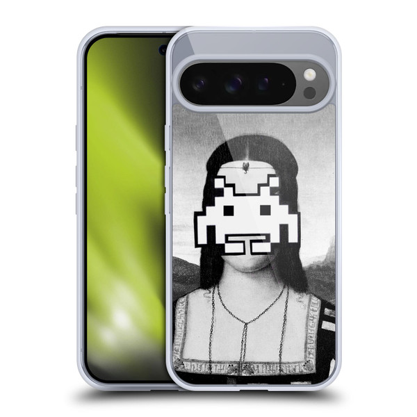 LouiJoverArt Black And White Renaissance Invaders Soft Gel Case for Google Pixel 9 Pro XL