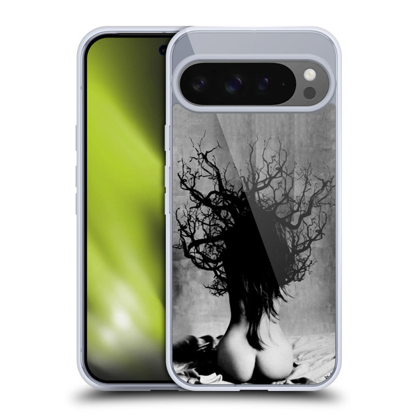LouiJoverArt Black And White She Oak Soft Gel Case for Google Pixel 9 Pro XL