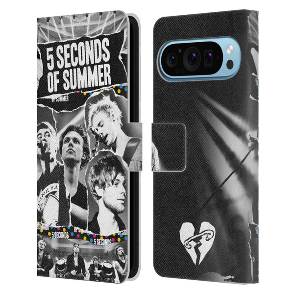 5 Seconds of Summer Posters Torn Papers 1 Leather Book Wallet Case Cover For Google Pixel 9 / Pixel 9 Pro