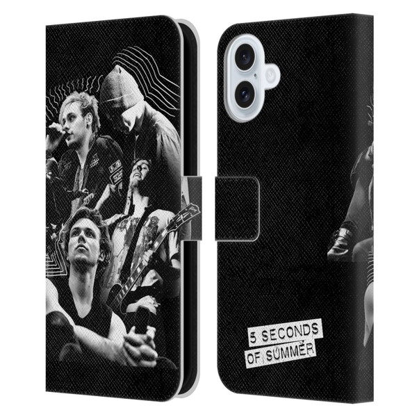 5 Seconds of Summer Posters Punkzine 2 Leather Book Wallet Case Cover For Apple iPhone 16 Plus