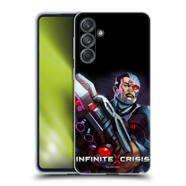 Infinite Crisis Characters Cyborg Soft Gel Case for Samsung Galaxy M55 5G