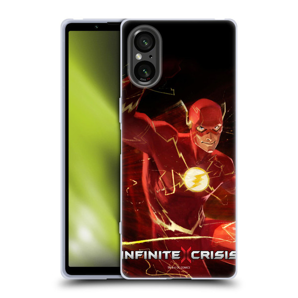 Infinite Crisis Characters Flash Soft Gel Case for Sony Xperia 5 V 5G