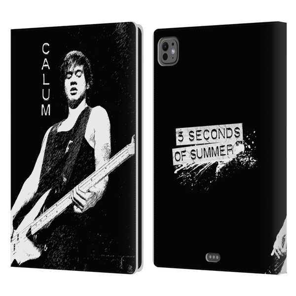 5 Seconds of Summer Solos BW Calum Leather Book Wallet Case Cover For Apple iPad Pro 11 M4 2024