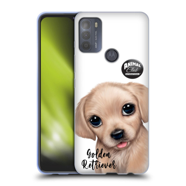 Animal Club International Faces Golden Retriever Soft Gel Case for Motorola Moto G50