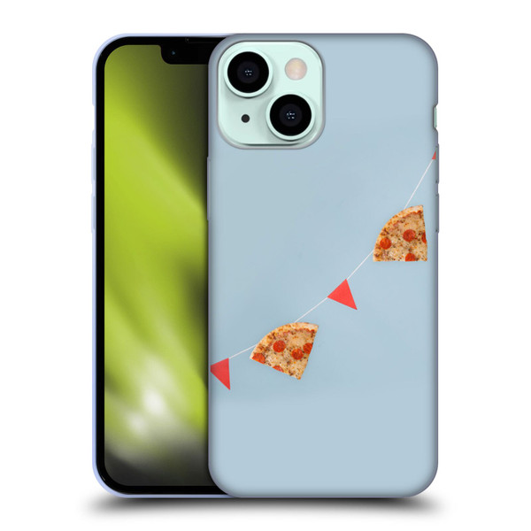 Pepino De Mar Foods Pizza Soft Gel Case for Apple iPhone 13 Mini