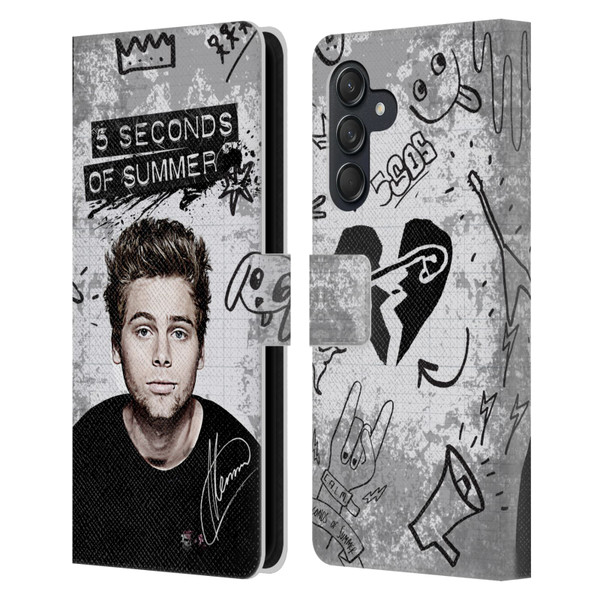 5 Seconds of Summer Solos Vandal Luke Leather Book Wallet Case Cover For Samsung Galaxy M55 5G