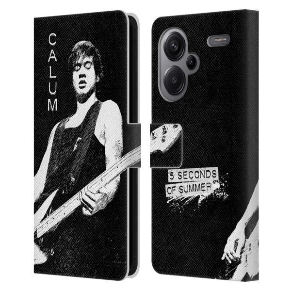 5 Seconds of Summer Solos BW Calum Leather Book Wallet Case Cover For Xiaomi Redmi Note 13 Pro Plus 5G