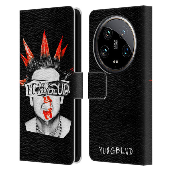 Yungblud Graphics Face Leather Book Wallet Case Cover For Xiaomi 14 Ultra