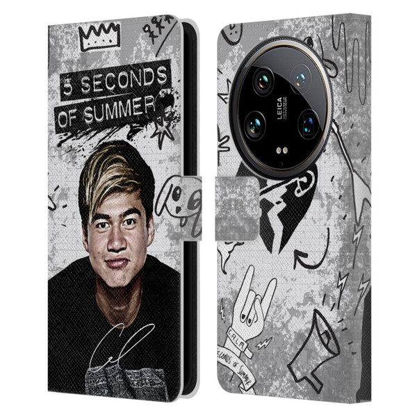 5 Seconds of Summer Solos Vandal Calum Leather Book Wallet Case Cover For Xiaomi 14 Ultra