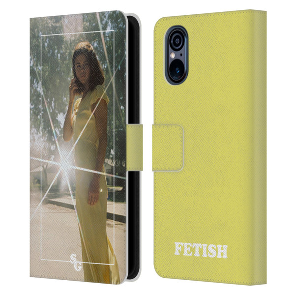 Selena Gomez Fetish Nightgown Yellow Leather Book Wallet Case Cover For Sony Xperia 5 V 5G