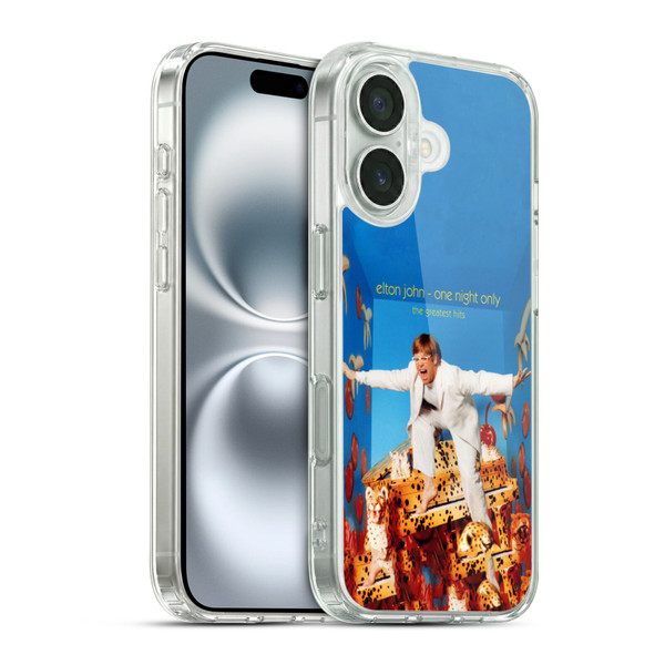 Elton John Artwork One Night Only Album Soft Gel Case for Apple iPhone 16 & MagSafe
