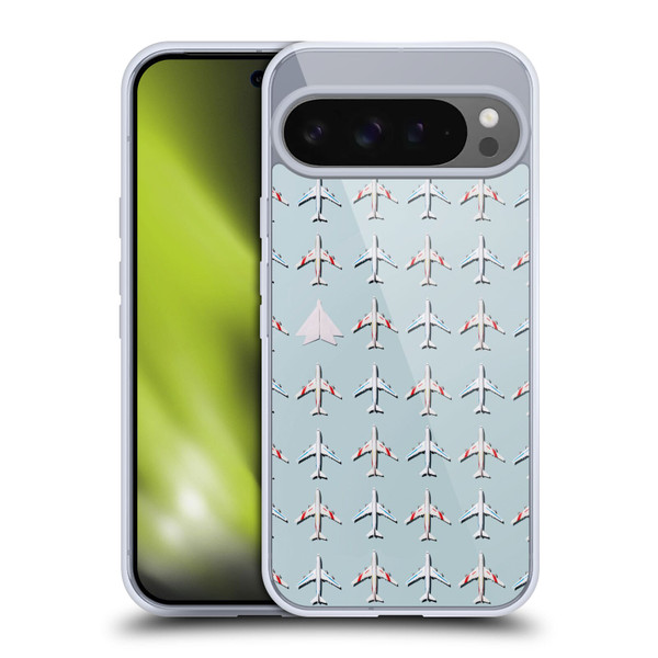 Pepino De Mar Patterns 2 Airplane Soft Gel Case for Google Pixel 9 Pro XL