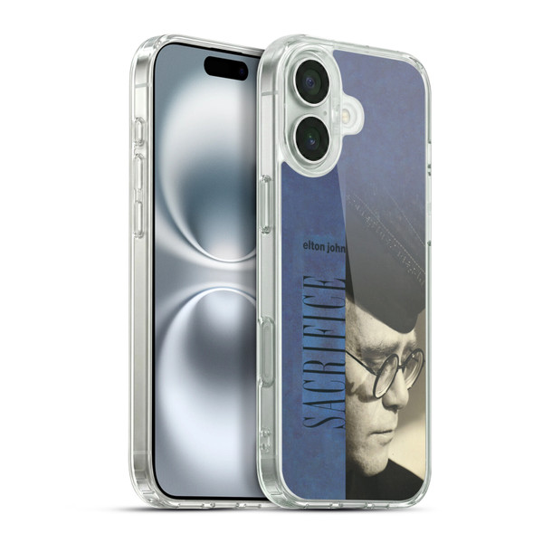 Elton John Artwork Sacrifice Single Soft Gel Case for Apple iPhone 16 Plus & MagSafe