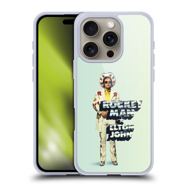 Elton John Artwork Rocket Man Single Soft Gel Case for Apple iPhone 16 Pro