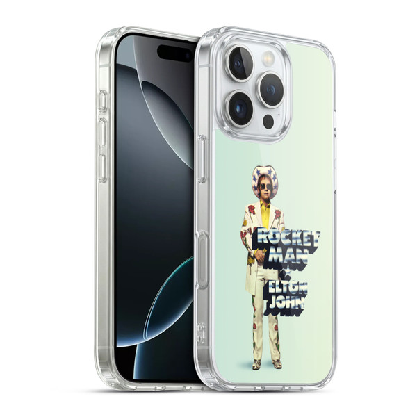 Elton John Artwork Rocket Man Single Soft Gel Case for Apple iPhone 16 Pro & MagSafe