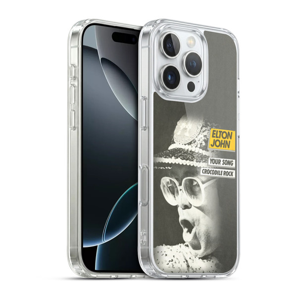 Elton John Artwork Your Song Single Soft Gel Case for Apple iPhone 16 Pro & MagSafe