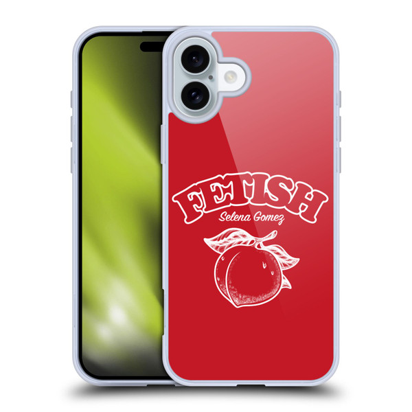 Selena Gomez Key Art Fetish Peach Mono Soft Gel Case for Apple iPhone 16 Plus