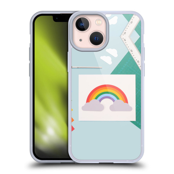 Pepino De Mar Rainbow Art Soft Gel Case for Apple iPhone 13 Mini