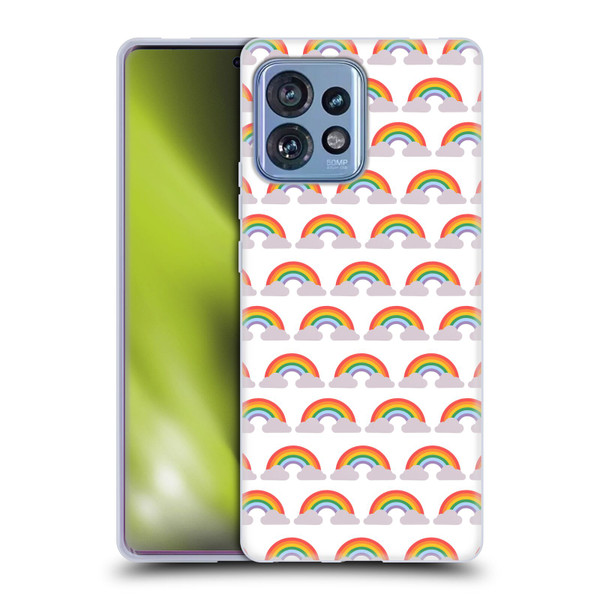 Pepino De Mar Rainbow Pattern Soft Gel Case for Motorola Moto Edge 40 Pro