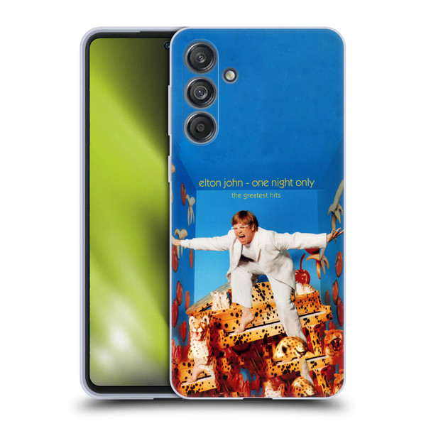 Elton John Artwork One Night Only Album Soft Gel Case for Samsung Galaxy M55 5G