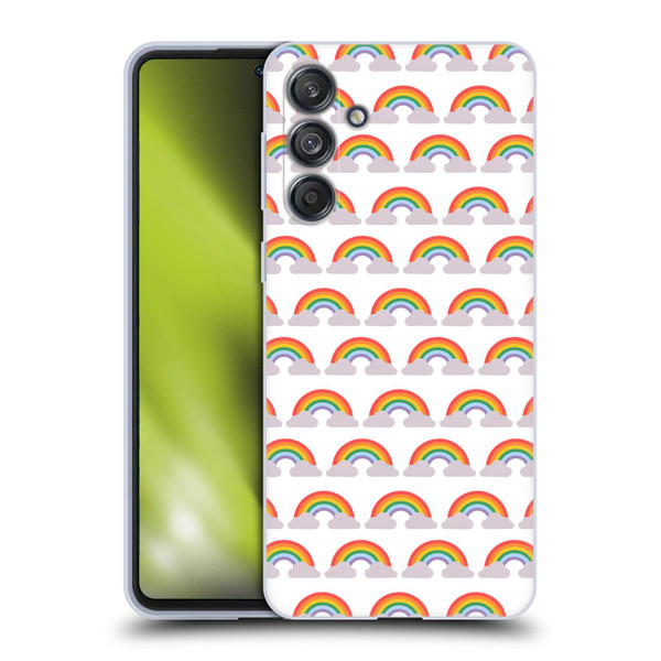 Pepino De Mar Rainbow Pattern Soft Gel Case for Samsung Galaxy M55 5G
