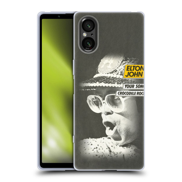 Elton John Artwork Your Song Single Soft Gel Case for Sony Xperia 5 V 5G