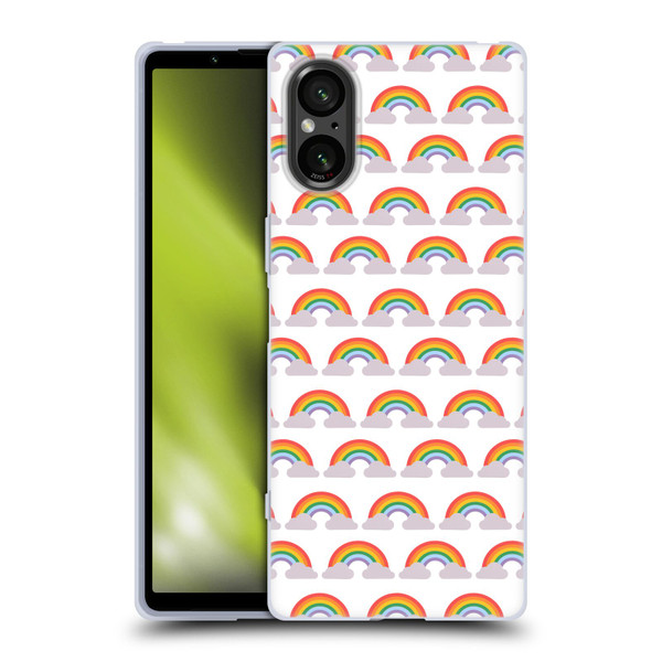Pepino De Mar Rainbow Pattern Soft Gel Case for Sony Xperia 5 V 5G