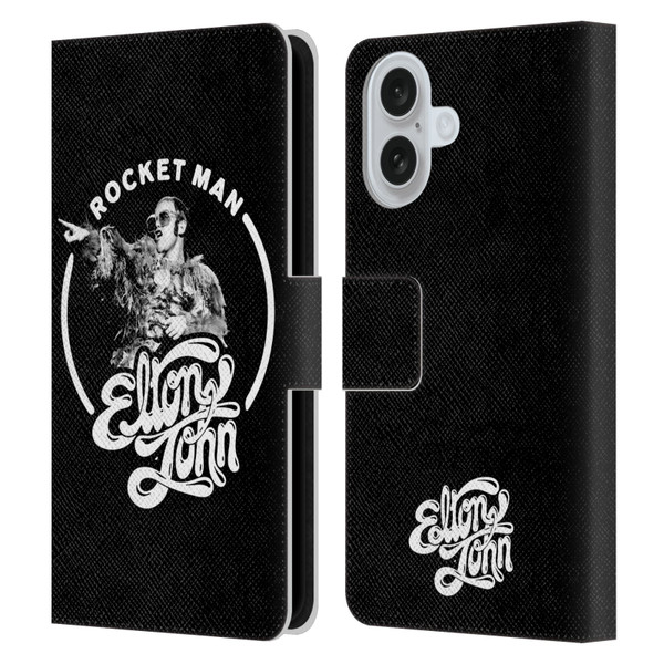 Elton John Rocketman Key Art 2 Leather Book Wallet Case Cover For Apple iPhone 16