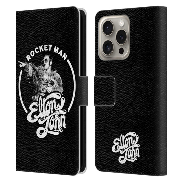 Elton John Rocketman Key Art 2 Leather Book Wallet Case Cover For Apple iPhone 16 Pro