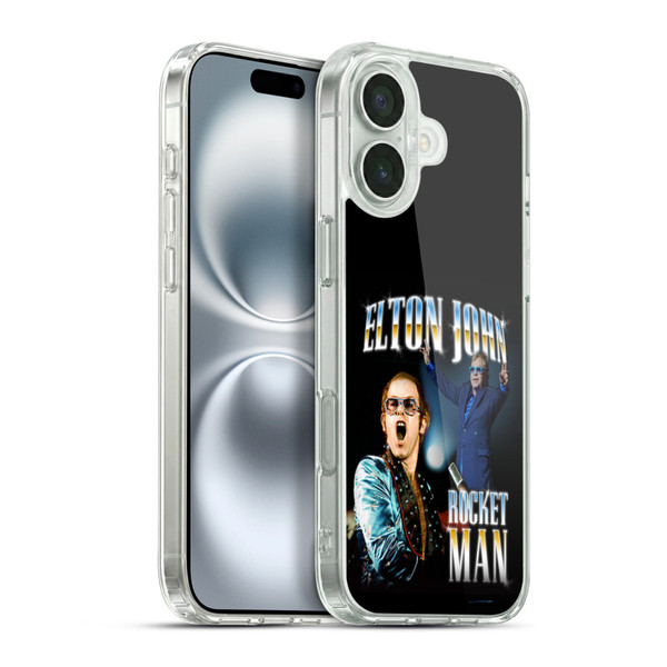 Elton John Rocketman Key Art Soft Gel Case for Apple iPhone 16 Plus & MagSafe