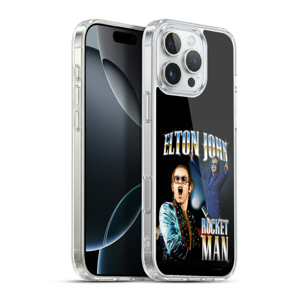 Elton John Rocketman Key Art Soft Gel Case for Apple iPhone 16 Pro Max & MagSafe