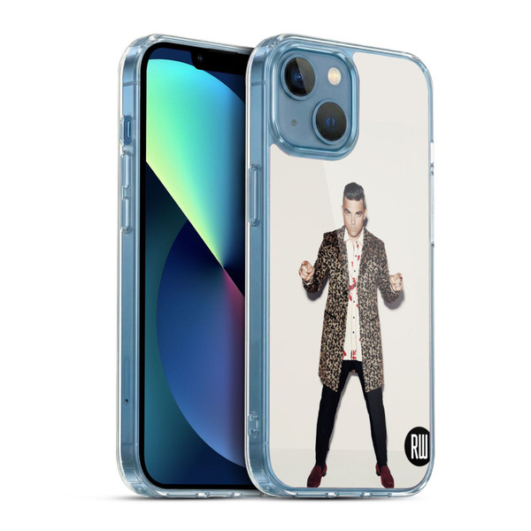 Robbie Williams Calendar Animal Print Coat Soft Gel Case for Apple iPhone 13 Mini & MagSafe