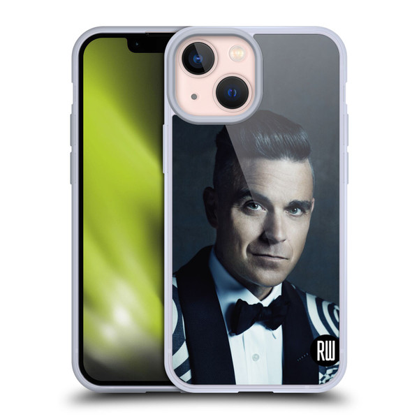 Robbie Williams Calendar Printed Tux Soft Gel Case for Apple iPhone 13 Mini