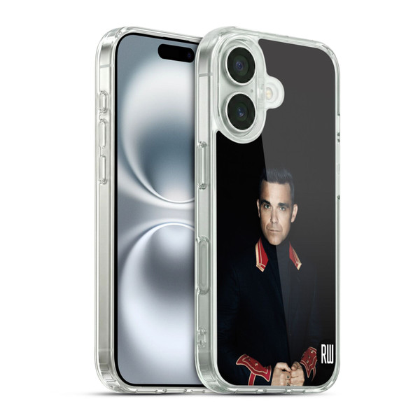 Robbie Williams Calendar Portrait Soft Gel Case for Apple iPhone 16 & MagSafe