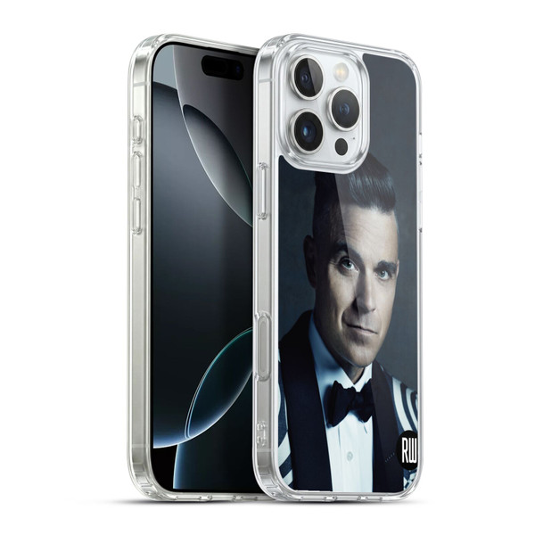 Robbie Williams Calendar Printed Tux Soft Gel Case for Apple iPhone 16 Pro Max & MagSafe